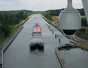 A Bosch AutoDome camera mounted at the downstream end of the Bachhausen lock on the Rhein-Main-Donau (RMD) canal near Nuremberg in Germany The RMD, canal, opened in 1992, is 171 kilometres long and has 16 locks. Its link with the Rhine, Main and Danube rivers connects the seaports of Rotterdam and Antwerp with the Black Sea, a distance of 3500 kilometres